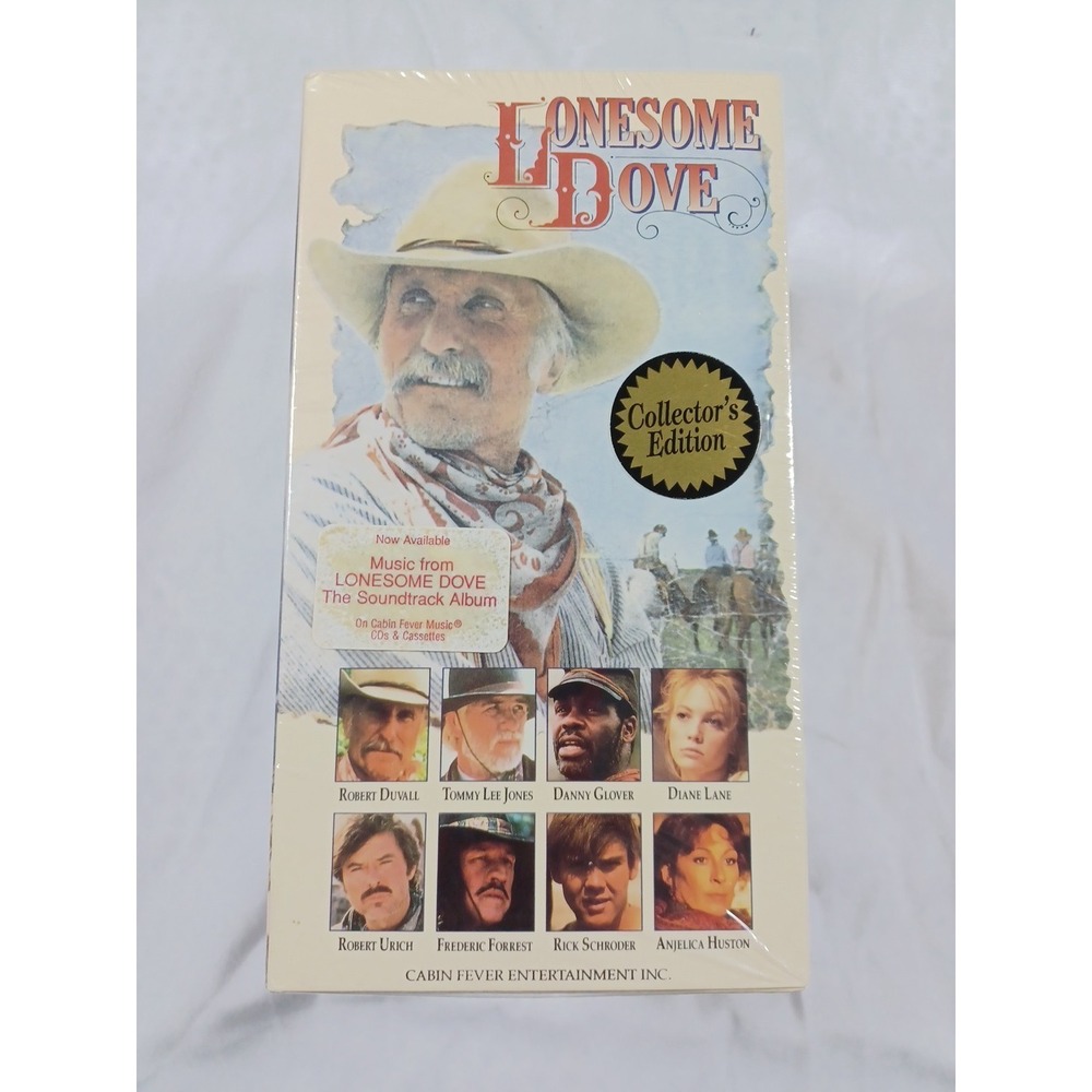 LONESOME DOVE VHS Boxed Set New and Sealed. Collectors Edition 1991. 4 Parts